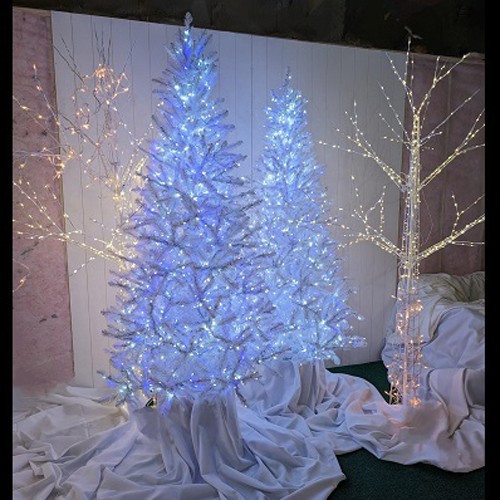 7' Height Winter Scene - Christmas - Lit Twig Tree for rent Minneapolis